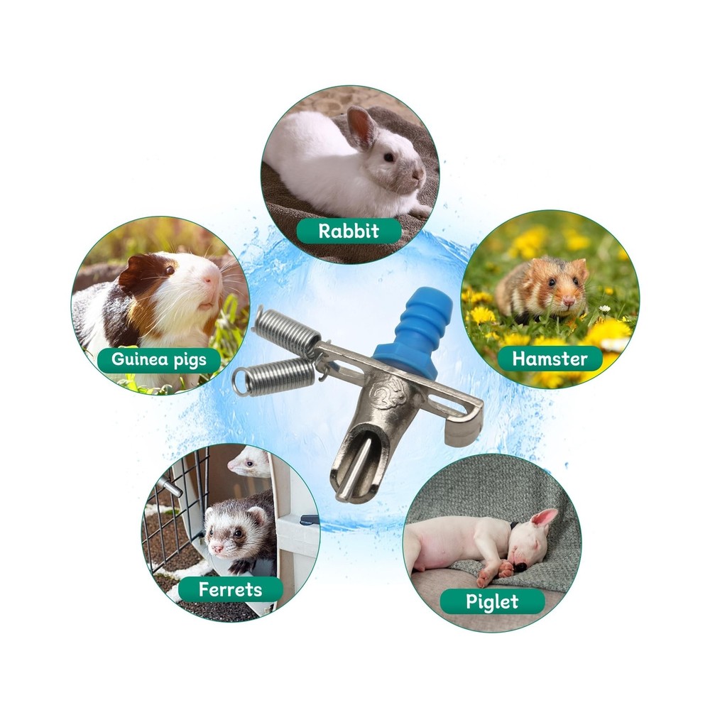 Automatic Rabbit Watering System Kit Include 10 Nipple Drinker Feed... Fast Ship