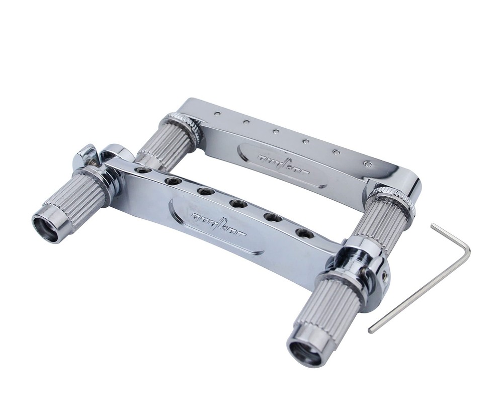 Guyker Guitar Chrome (Bridge + Tailpiece), + Tailpiece)