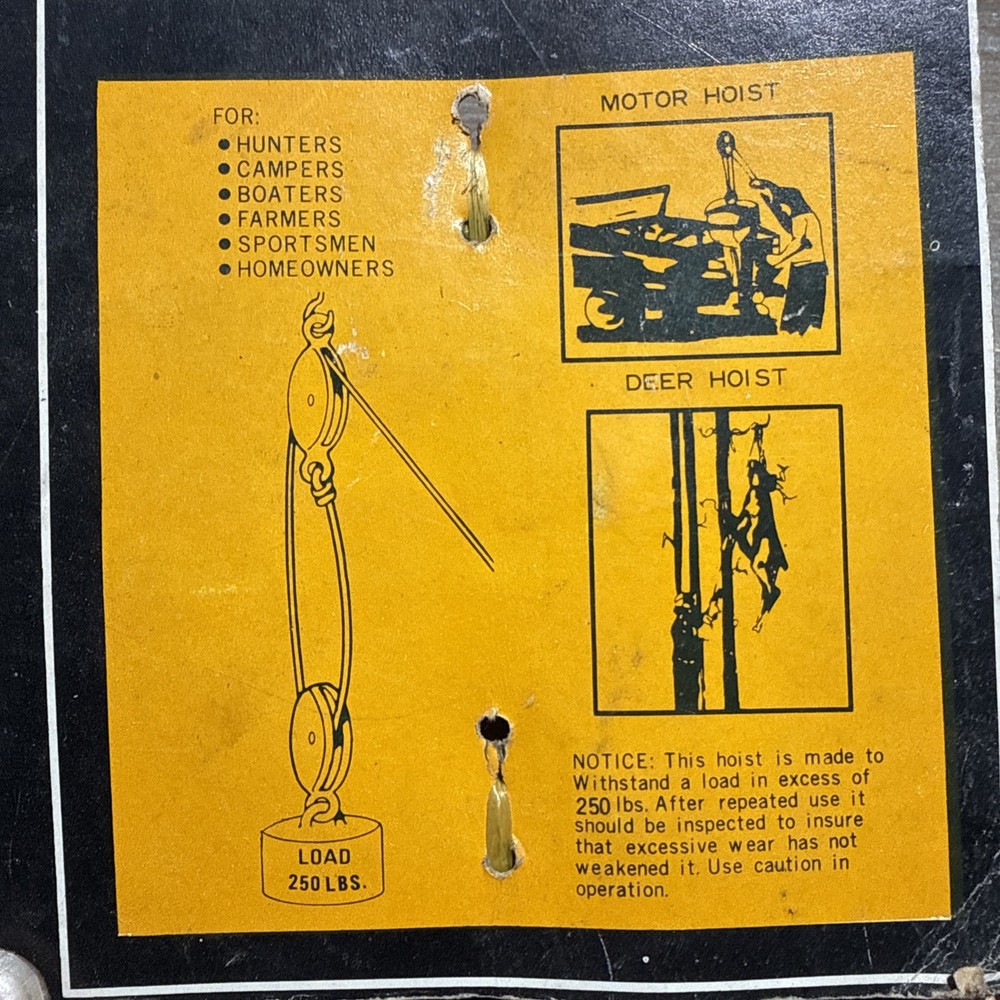 Nylon Rope Multi-purpose lifting pulley system