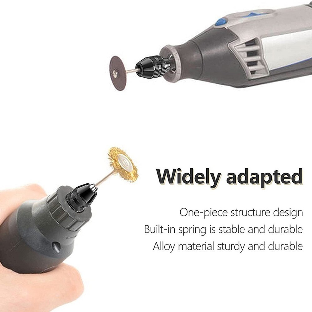 2Pcs Multi Chuck Quick Change Adapter Drill Bit Chuck Rotary Accessories Kit UK