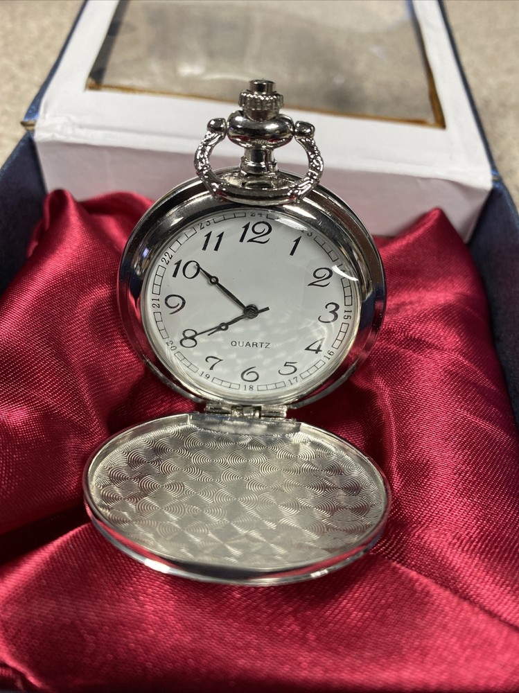 Quartz Pocket Watch In Box