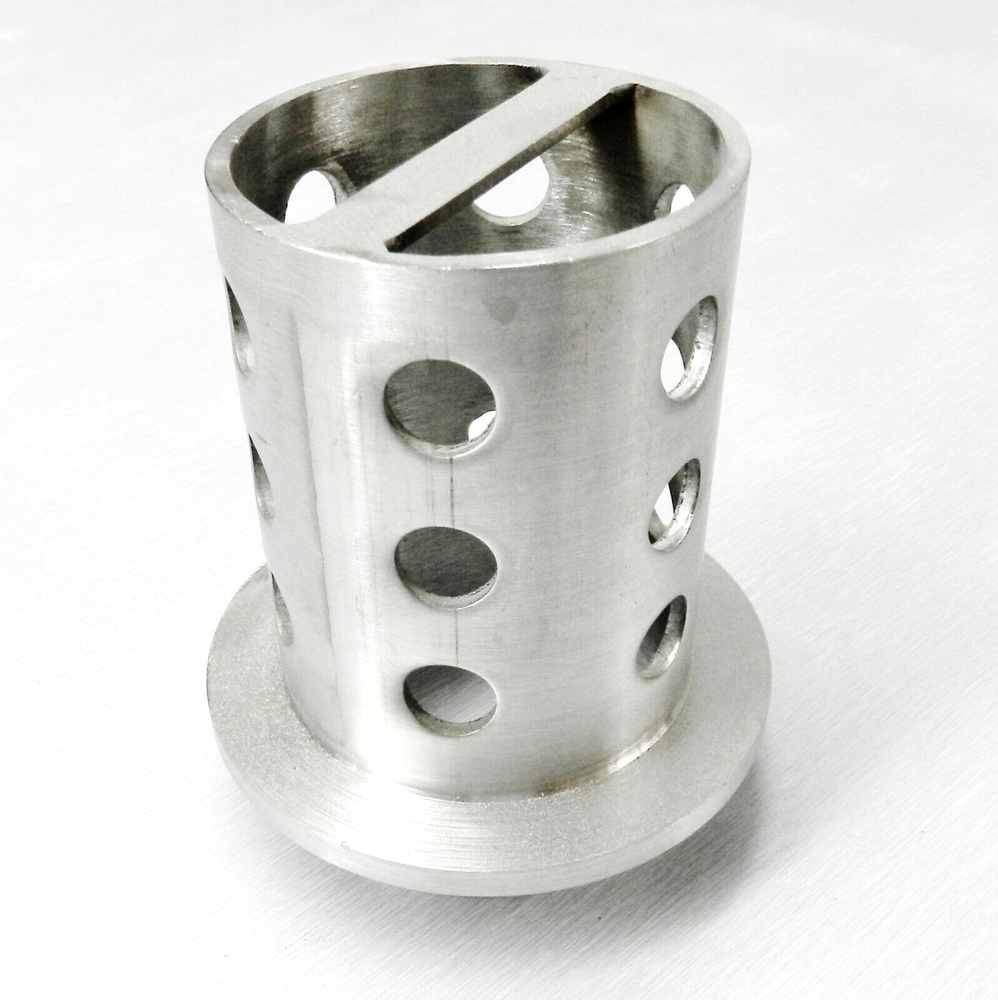 Perforated Casting Flask 2-1/2" x 4" Flask Vacuum Casting Stainless 1/8" Wall