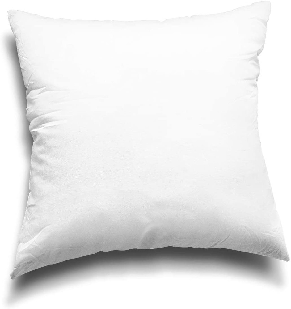18x18 White Throw Pillow Insert Soft Polyester Down Alternative Washable