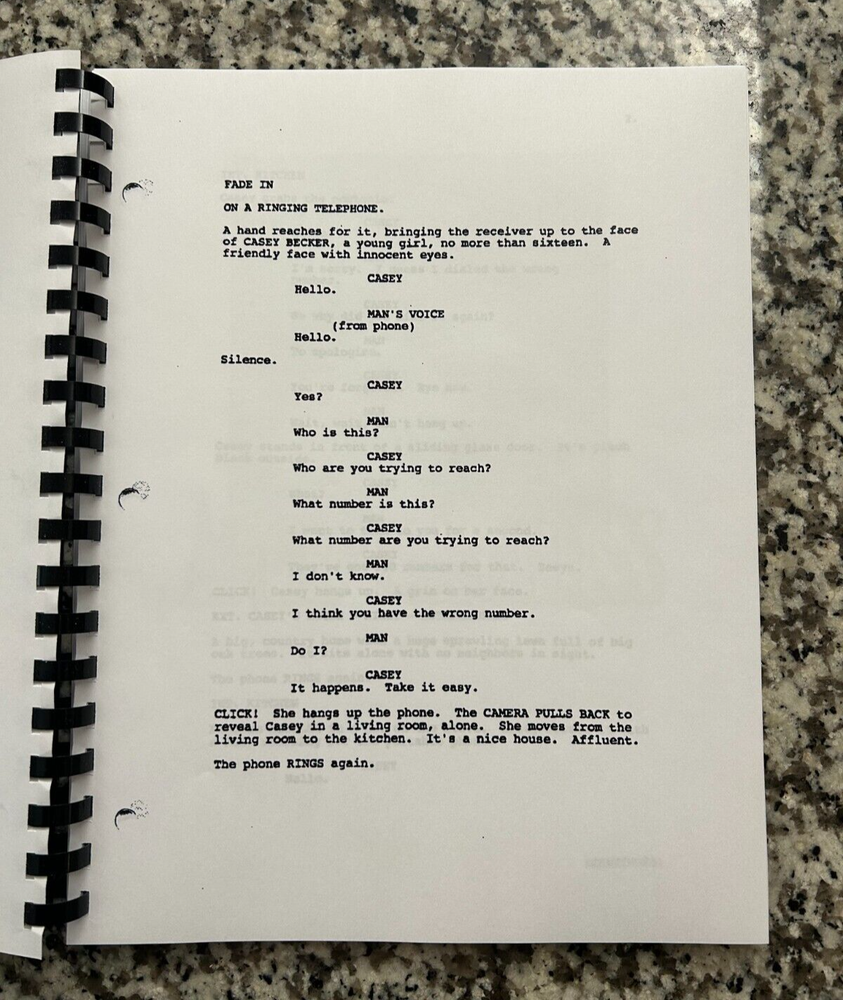 Scream 1996 REPRINT signed Horror Movie Script Full Screenplay Script