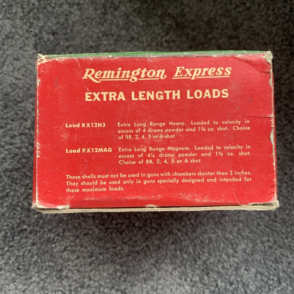 Remington 12 Ga Shotgun Shell Box Empty