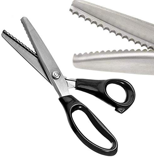 Serrated Scalloped Edge Pinking Shears, Multifunction 10mm,