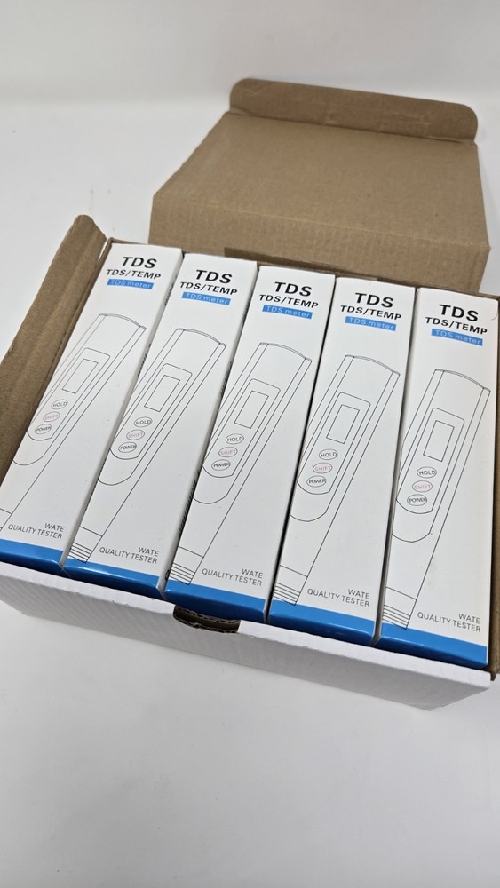 TDS 3 Meter 15 Pack Water PPM Meter
