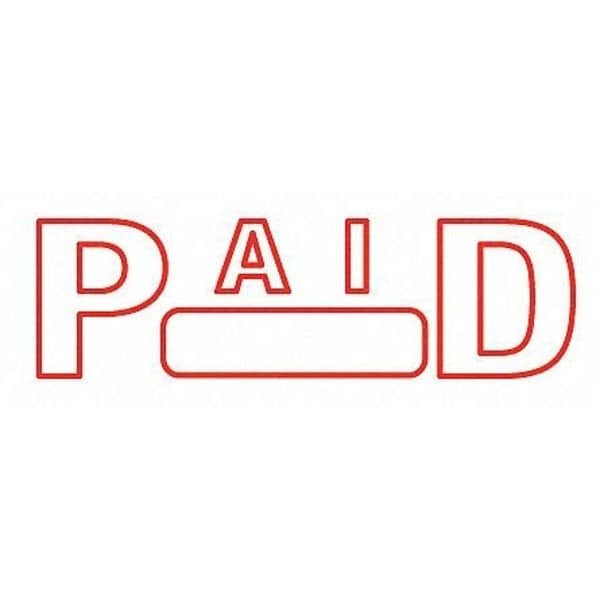 2000 Plus 035350 Message Stamp, Paid, 5/16"