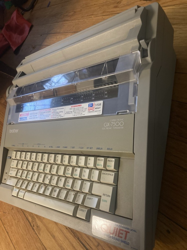 Brother GX-7500 Correctronic Electronic Typewriter Tested Working