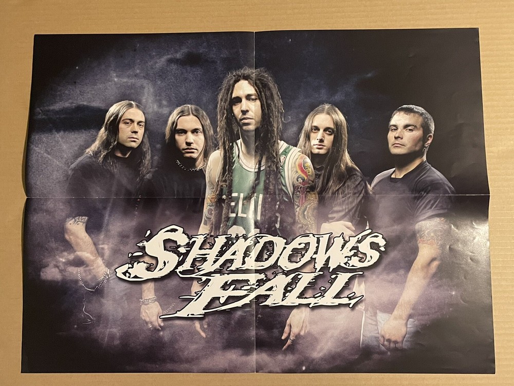 SHADOWS FALL PROMO 2 SIDED POSTER RARE 2004 CENTURY MEDIA EX