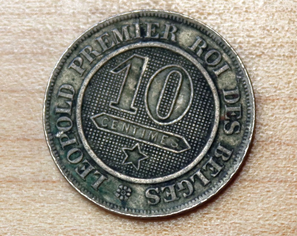 1862 Belgium 10 Centimes