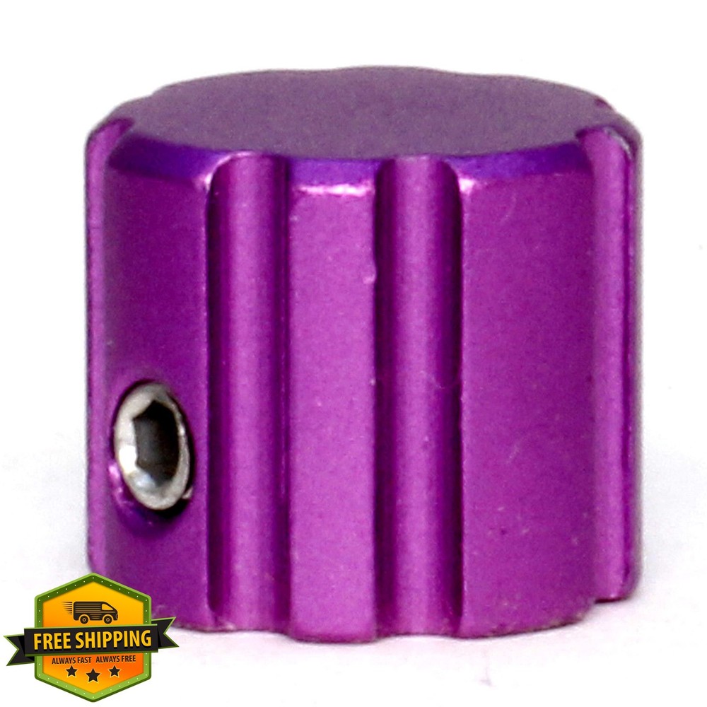 LABMETRIC 6 Anodized Aluminum Guitar Control Knobs Purple Set Screw