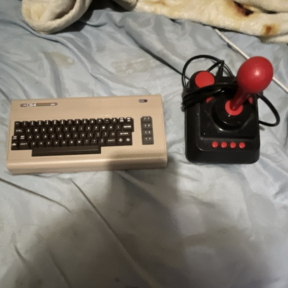 Commodore 64 Vintage Home Computer System with Joystick - Classic Retro Model