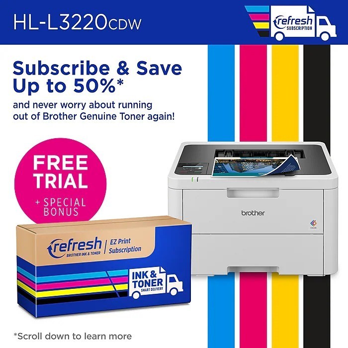 Brother HL-L3220CDW Wireless Color Laser Printer - New - Free SHIPPING!!!