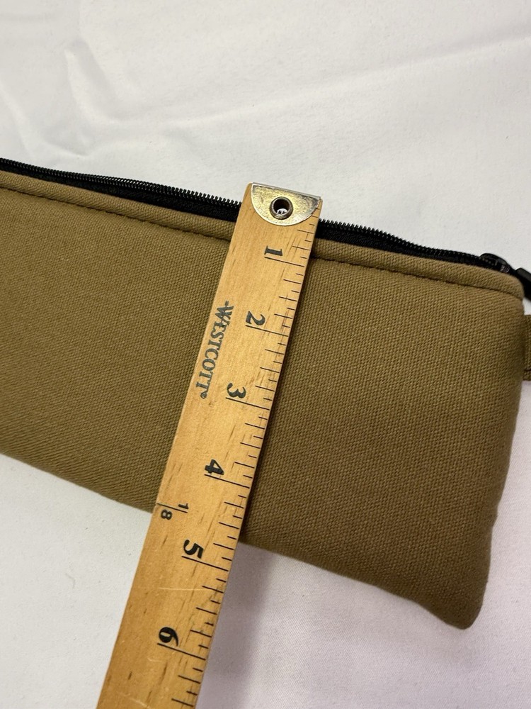 Vatra Rectangular Padded Zipper Stash Bag Case Pipe Safe Pouch WOWEN Tan