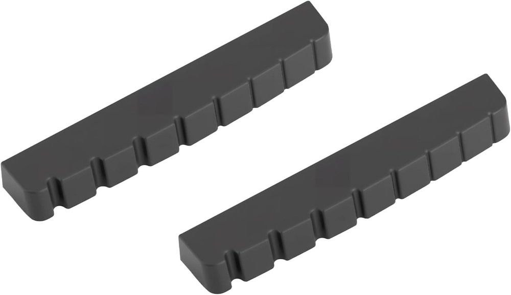2pcs 8 String Guitar Slotted Nut in Black
