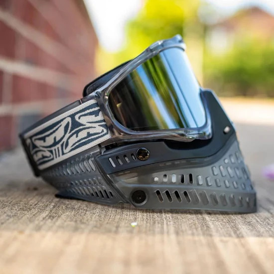 JT Spectra Proflex Paintball Goggle with Chrome Thermal Lens - Stratus Ice Smoke