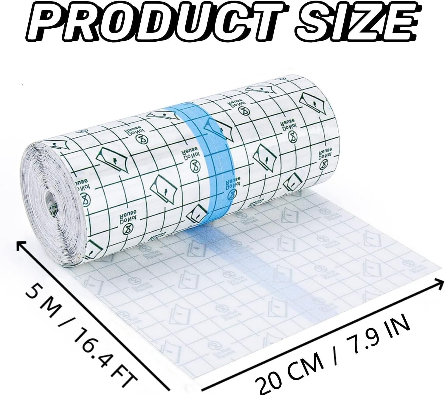 8 Inch x5 Yard Tattoo Aftercare Waterproof Bandages Second Skin Bandage Tattoo