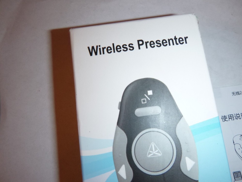 New wireless presenter laser pointer