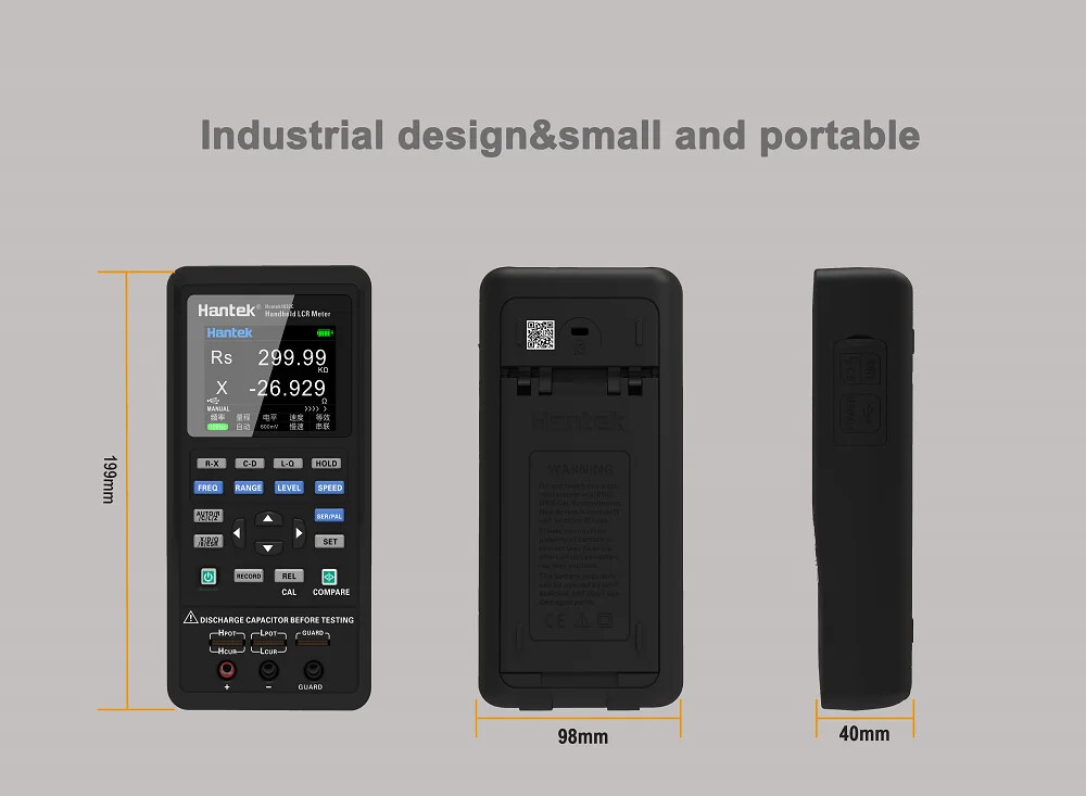 Precision Versatile Handheld LCR Meter for Measuring Inductance Capacitance