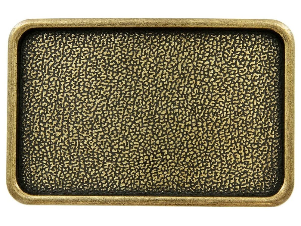 11738 Rectangular Buckle Blank 1-1/2", Type C - 11738 Antique Brass