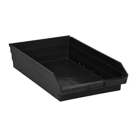 Quantum Storage Systems Qsb110bk Shelf Storage Bin, Polypropylene/Polyethylene,