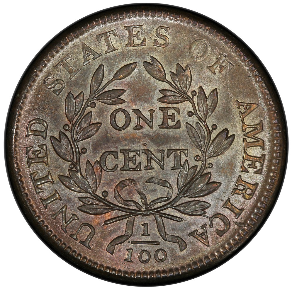 1807/6 DRAPED BUST 1C PCGS MS 66 BN