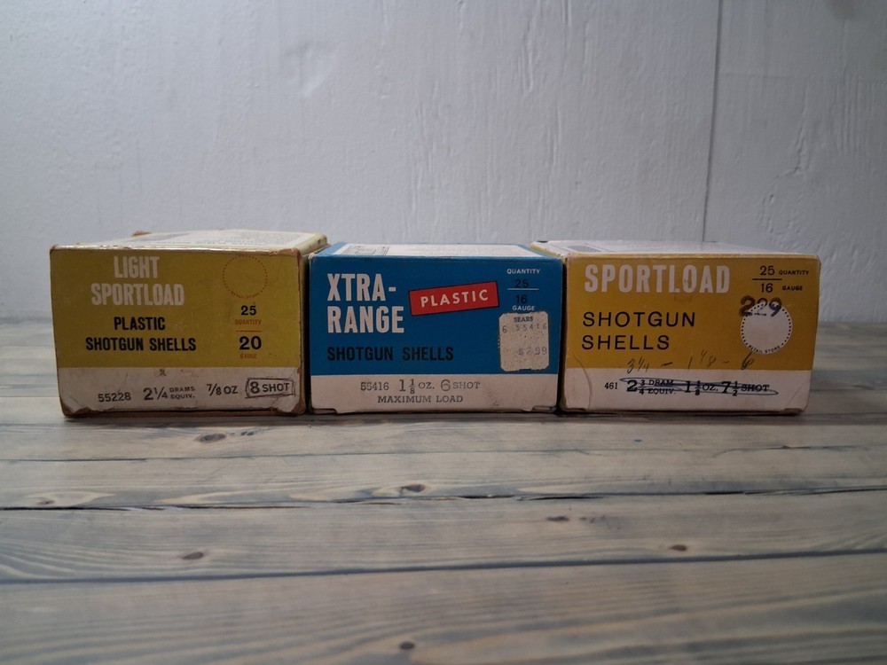 Assorted Vintage Sears Empty Shotgun Shell Boxes