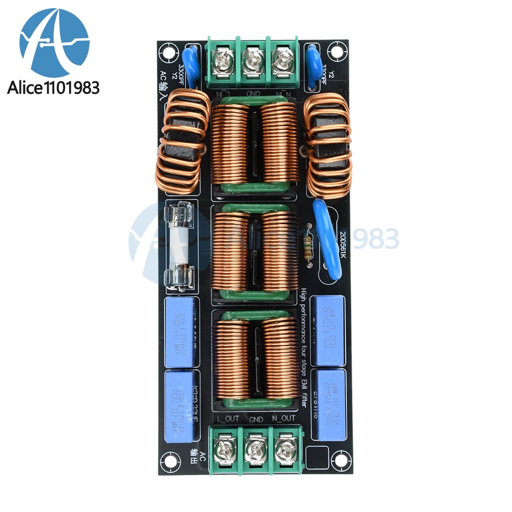 AC110-250V 4level Audio Power Supply EMI Electromagnetic Interference filter 16A