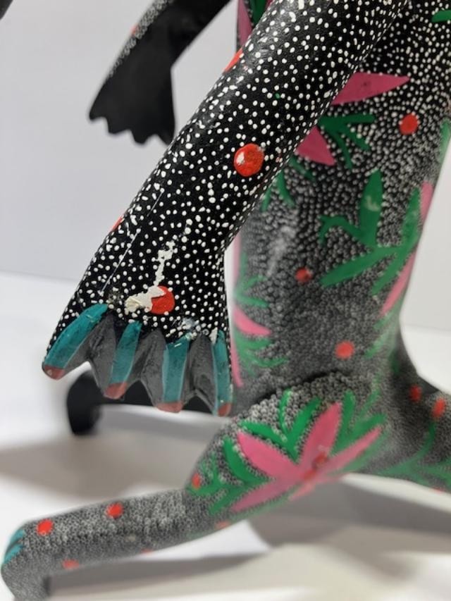 DRAGON Standing Hand Carved Oaxacan Folk Art Oaxaca Mexico