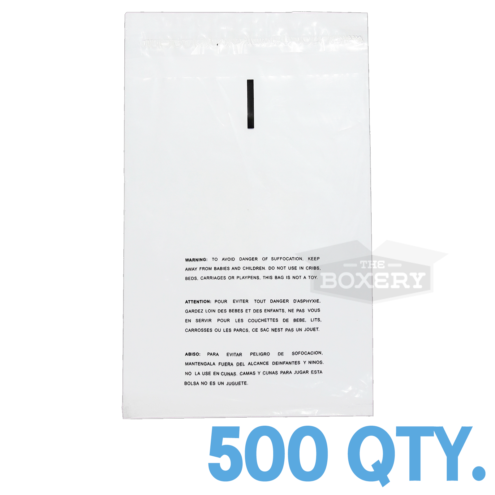 500 10x12 Self Seal Suffocation Warning Clear Poly Bags 1.5 mil Free Shipping