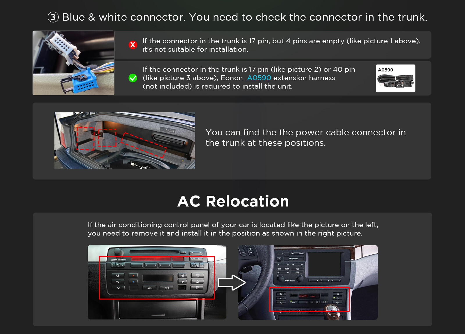 Eonon 9" Android 13 Car GPS Radio Stereo CANBus for BMW 3 Series E46 325 330 323