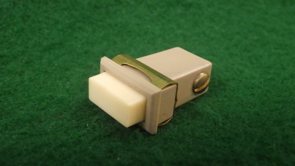 NOS Vintage 3/4" Rectangular Lighted Doorbell/Intercom Button Nutone Speaker MCM