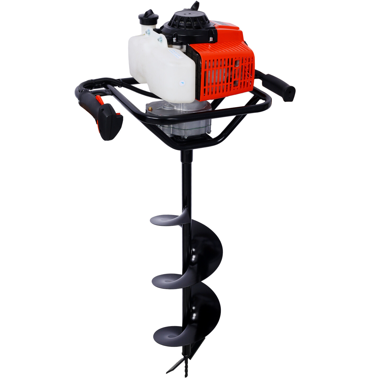 63CC Gas Powered Auger Post Hole Digger with / 6" 10" 12" Earth Auger Drill Bits