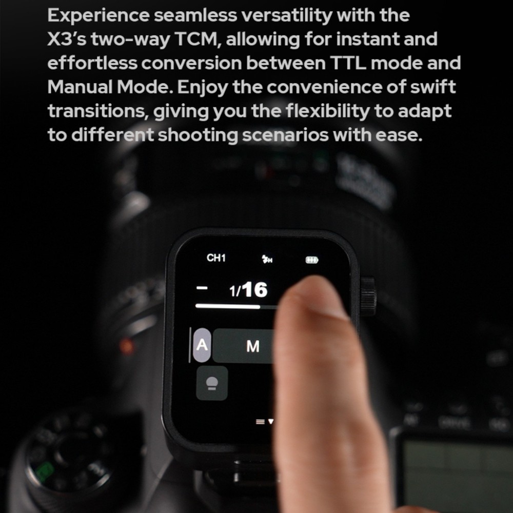 Godox X3-C 2.4G TTL Wireless Touch Screen Flash Trigger for Canon EOS Cameras