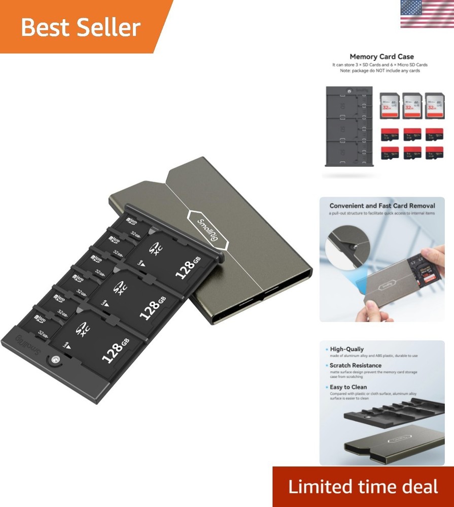 Durable Memory Card Storage Solution - 3 SD & 6 Micro SD Capacity, 2832B