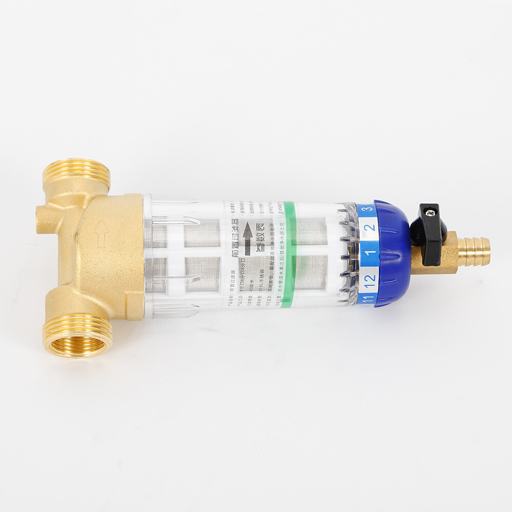 Reusable Whole House Spin Down Water Filter for Sediment Rust Sand Removal