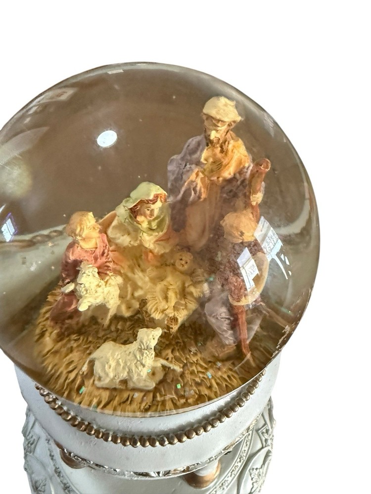 Two Tier Snow Globe Wind Up Musical