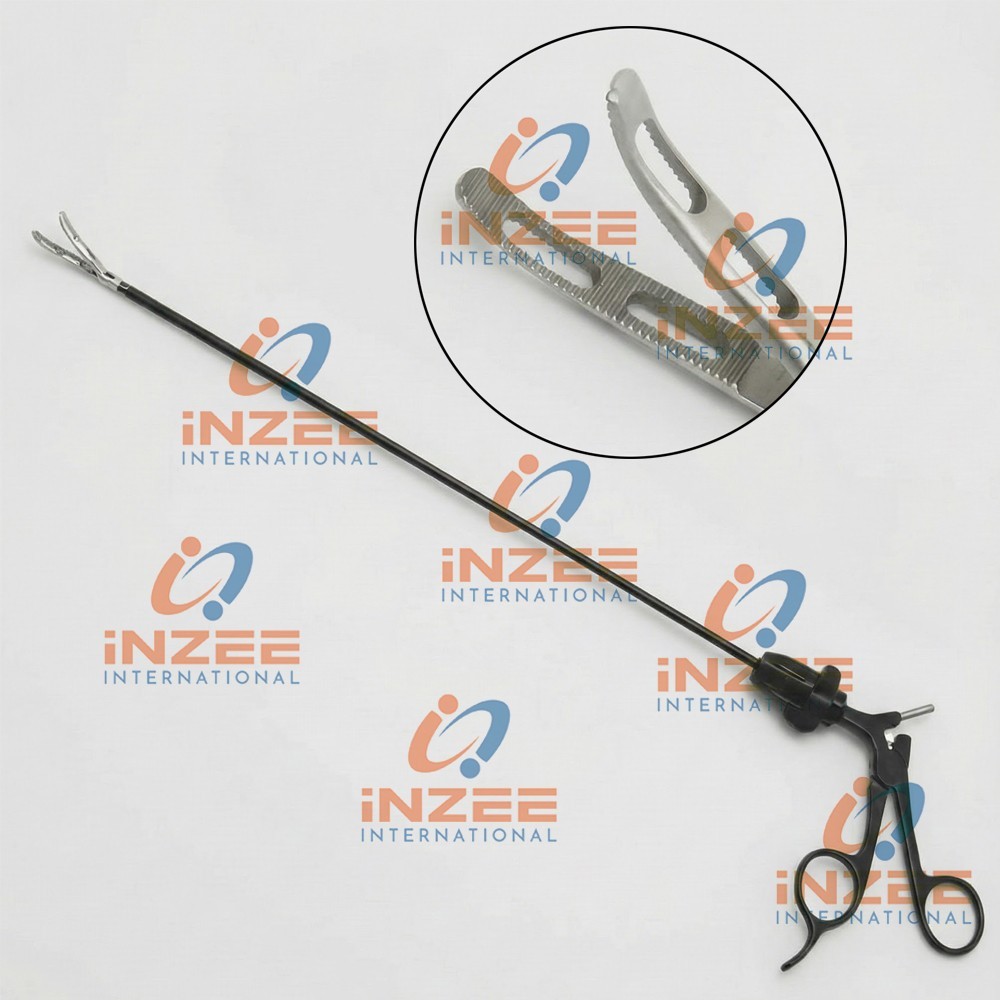 Laparoscopic Intestinal Grasping Forceps Single Action Reusable Ratcheted