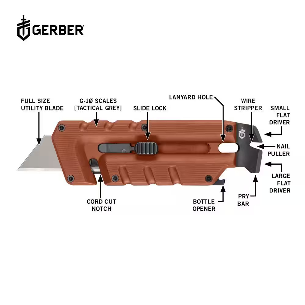 Prybrid 8-In-1 Multi Tool Utility Knife