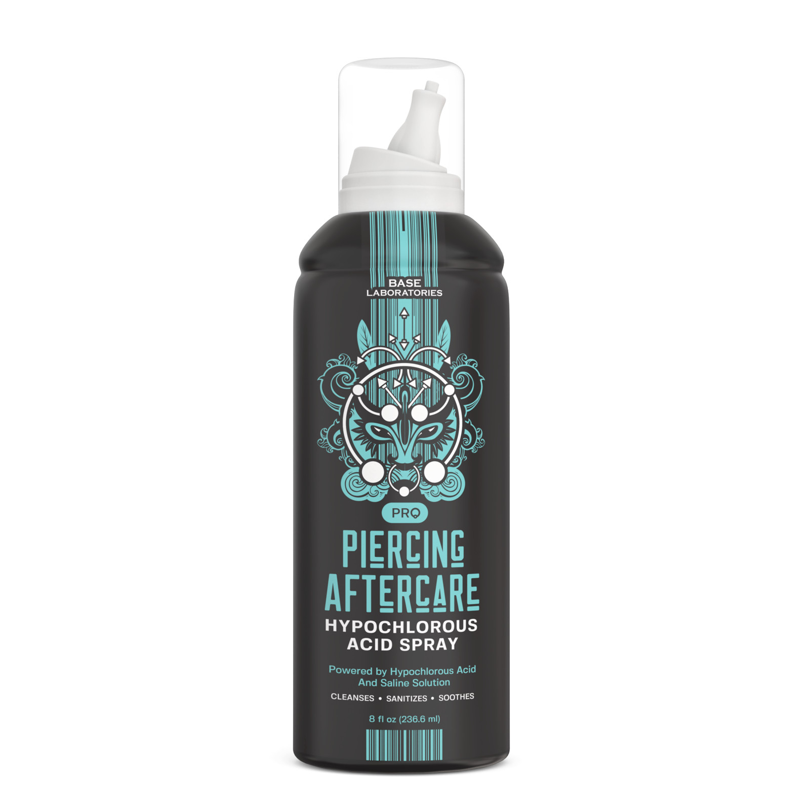 Base Labs Piercing Aftercare Hypochlorous Acid Spray - For All Body Piercings