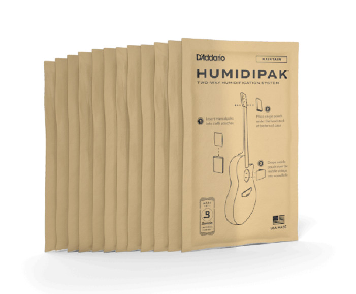 12 Pack Humidipak Maintain Replacement Packets D'Addario Planet Waves