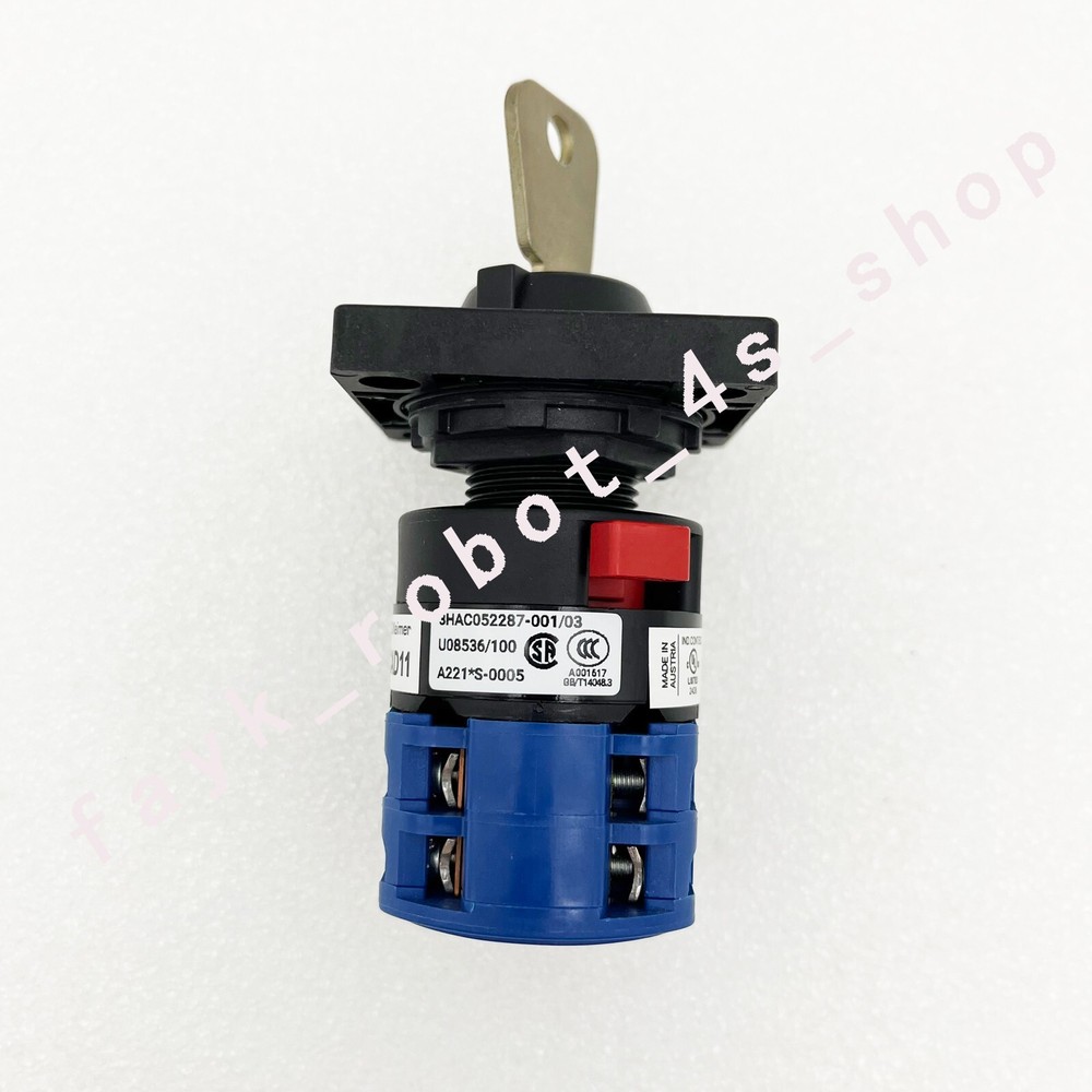 ON4KB 2-speed 2section mode switch selector w/key For ABB robot controller parts