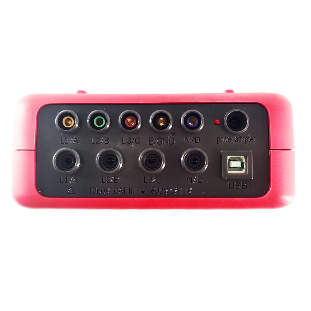 Three Phase Power Quality Analyzer Meter with Current Clamp Range 1.0A~1000A