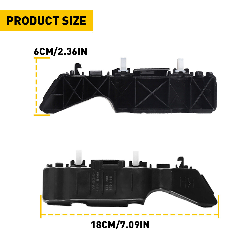 Bumper Support Bracket Retainer For 2012-2017 Hyundai Accent Front L&R Set