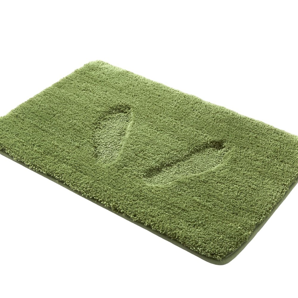 2 Piece Solid Microfiber Soft Bathroom Rug Set Non-Slip TPR Backing
