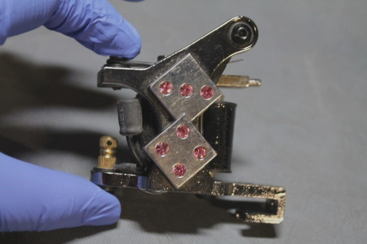Coil Tattoo Machine - Pink Dice