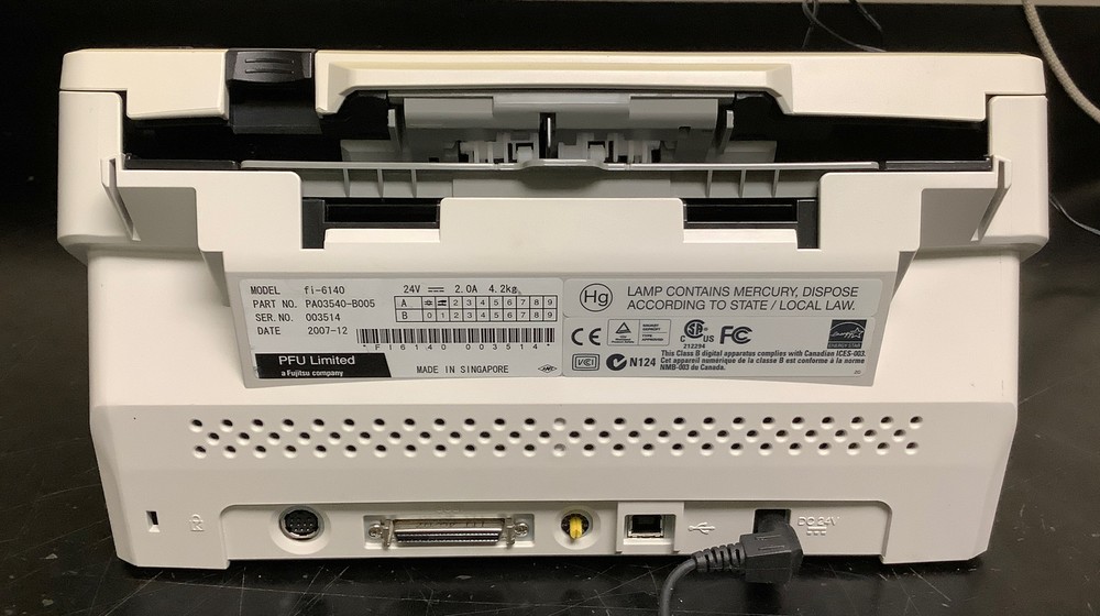 FUJITSU fi-6140 Scanner with Power Adapter