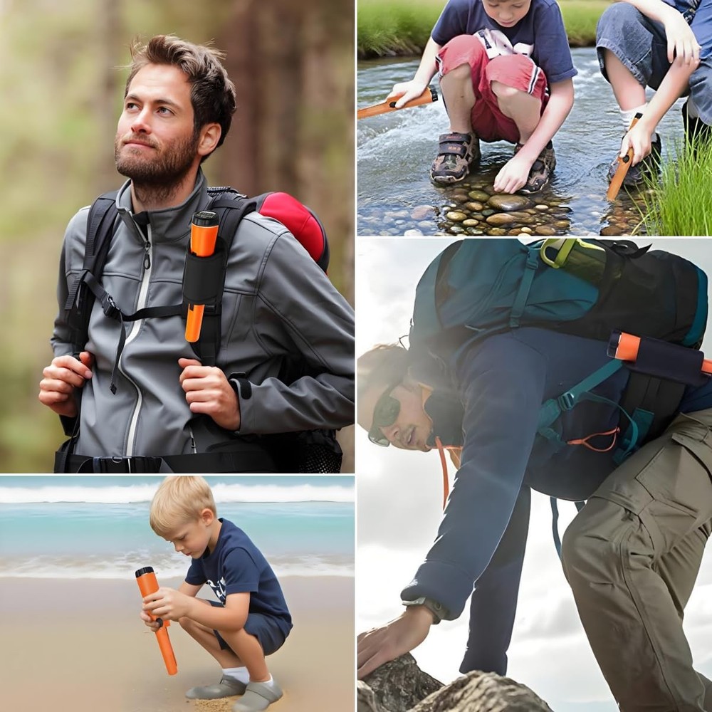 Metal Detector Pinpointer - Waterproof Handheld Pin Pointer Wand - Search Tre...