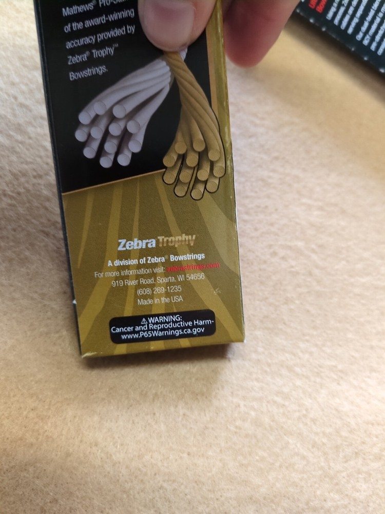 Zebra Trophy String/Cable/Yoke Set